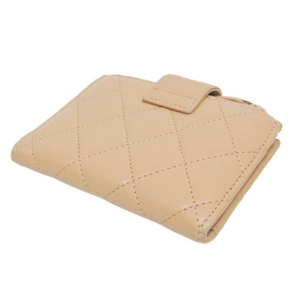 CHANEL Beige Leather Wallet - Picture 3 of 16